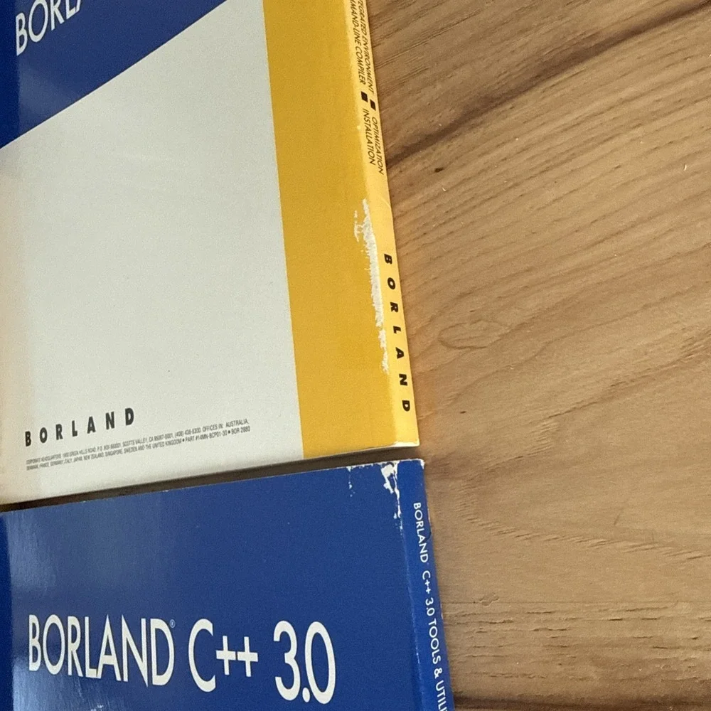 Lot Of 4 Borland C++ 3.0 User Guides Programmer's Library Reference Tools Guide